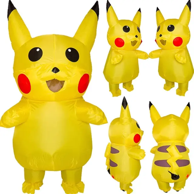 Costume gonfiabile della mascotte di Pokemon Pikachu della peluche di  colore giallo di carnevale del costume della mascotte di Cosplay del  partito poco costoso di Eevee - Cina costume gonfiabile e costume