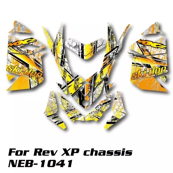 For 2008-2012 Ski Doo Xp Graphics Kit Skidoo Brp Deco Wrap Ski-Doo Rev Neb-1041