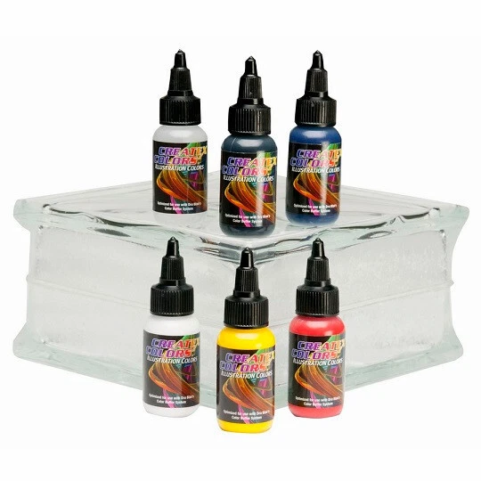 Createx Illustration Colors 5 colori Primary aerografo+1 Reducer (508101)