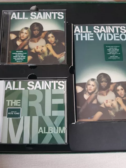 New All Saints Boxed Album & Remix CD & Vhs Video Set Rare - CJD Appletons