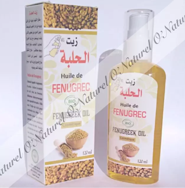 Huile de Fenugrec BIO SPRAY 100% Pure 120ml Fenugreek Oil, Aceite de Fenogreco