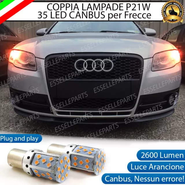 Coppia Lampade Frecce A Led Anteriori Audi A4 B7 P21W Ba15S Canbus No Error