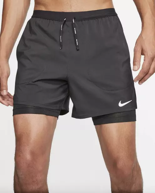 NEW Nike Mens Flex Stride Brand New  Reflective Running Shorts - Black - XL