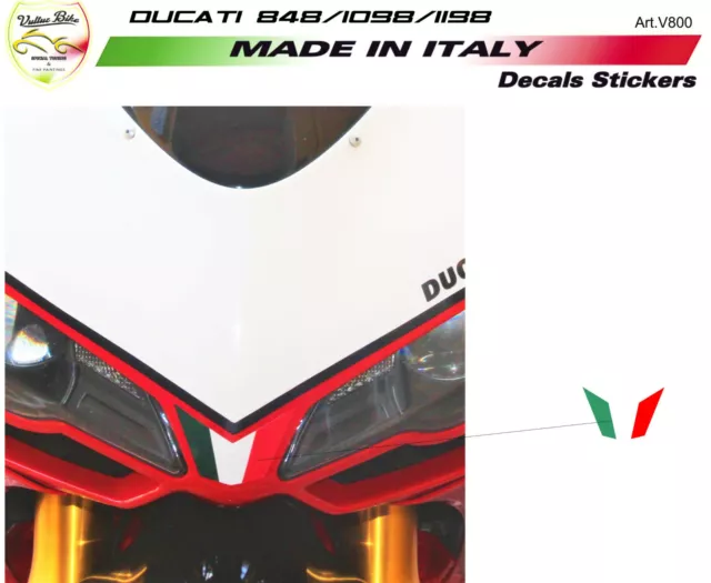 Adesivo Bandiera per Cupolino - Moto Ducati 848 1098 1198 "V800