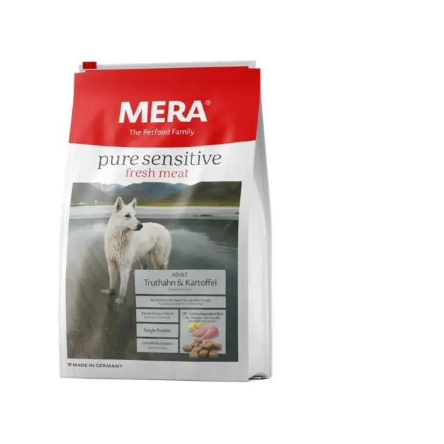 Mera Dog Pure Sens. Fresh Meat Truthahn&Kartoffel | 4kg Hundefutter