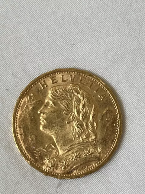 Swiss 1930B Nice Lustrous Bu Gem Early Date Scarce Gold 20 Franc B03