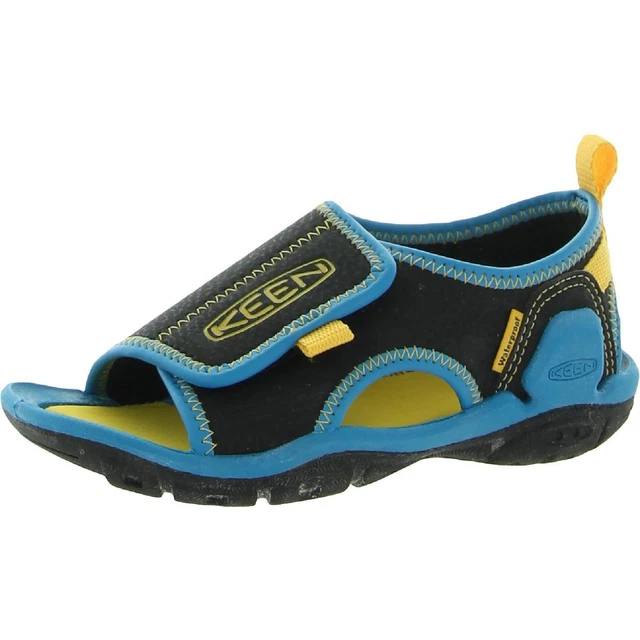 Keen Boys Knotch River Black Slingback Sandals 10 Medium (D) Toddler BHFO 9406