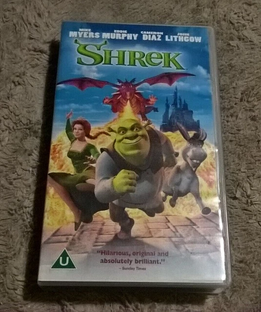 SHREK VHS VIDEO Tape Movie Film 2001 Dreamworks EUR 2,37 - PicClick IT