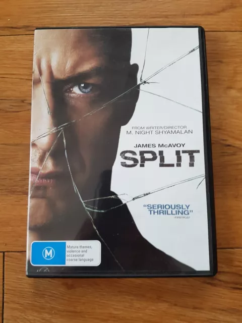 DVD  ..  Split ... R4 ... Rated M  ... 2017 ... James McAvoy