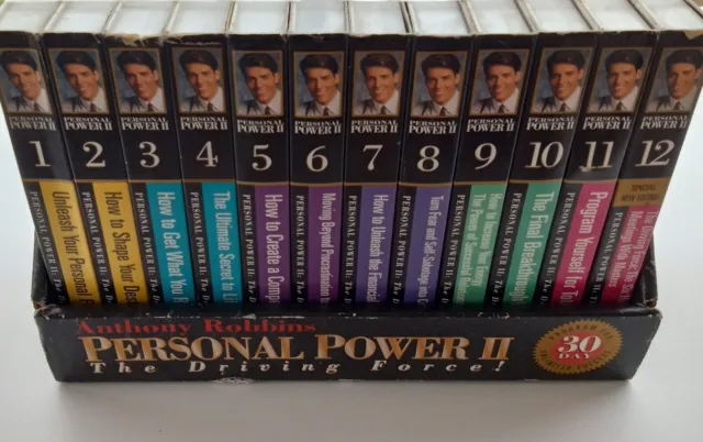 Tony Anthony Robbins Personal Power II The Driving Force 30 Day Tape Set 1-12