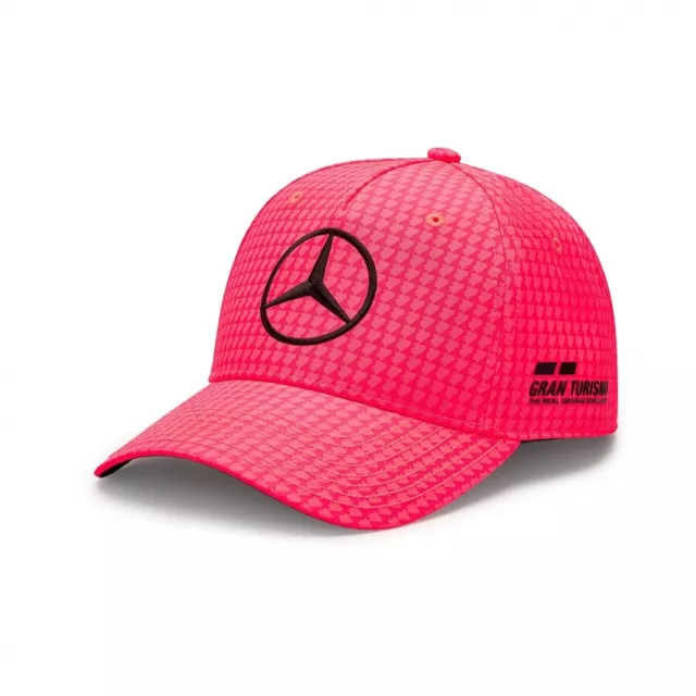 Mercedes AMG Petronas F1 Hamilton Pink Miami GP Hat 2023