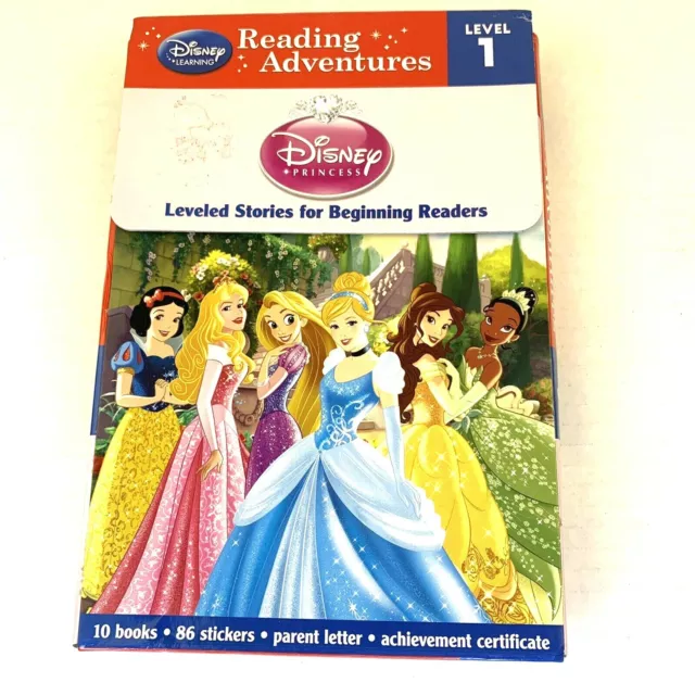 Girls Disney Princess Level 1 Reading Lot 14 Stickers Books 2