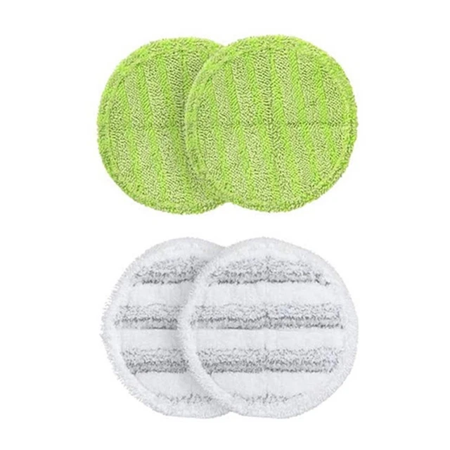 Pads en microfibre rotatifs 4 pièces accessoires vadrouille double tête durabl
