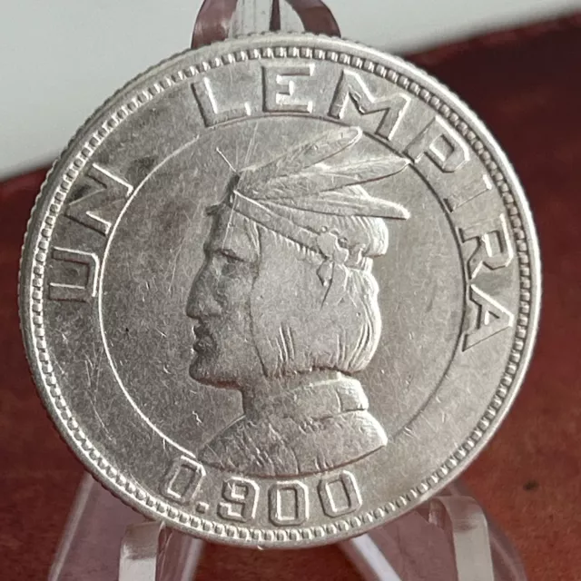 1935 Lempira 90% Silver Large Coin Honduras