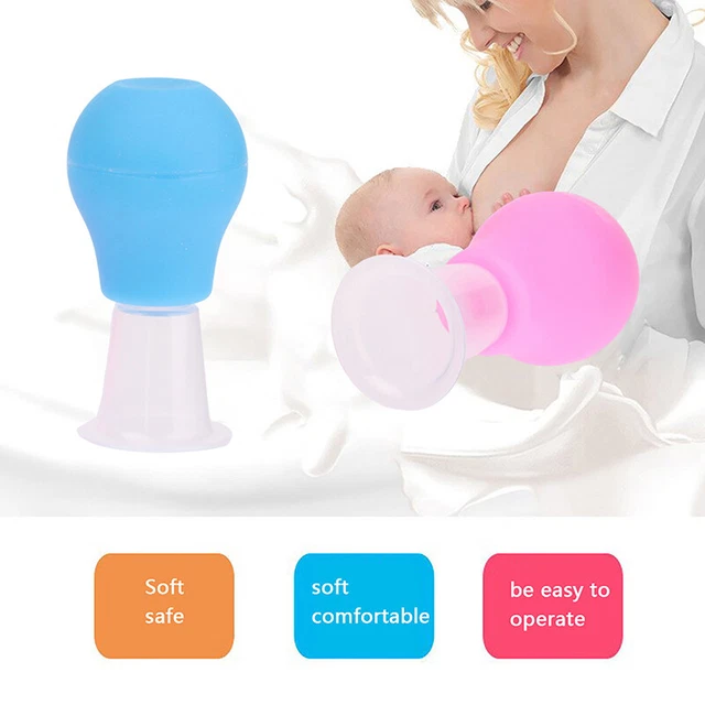 ¡Bombilla de succión manual de látex colector manual de leche para la lactancia materna!