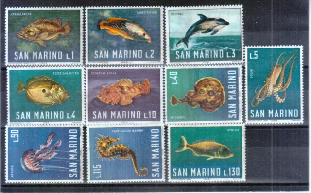 San Marino 1966 869 78 Fauna Marina