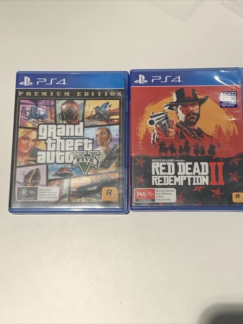 GRAND THEFT AUTO V GTA 5 And Red Dead Redemption 2 Game Bundle PS4 EUR GRAND THEFT AUTO V GTA 5 And Red Dead Redemption 2 Game Bundle PS4 EUR