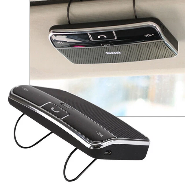 Wireless Handsfree Speaker Phone MP3 Car Kit Sun Visor Clip Drive Car ABS Black