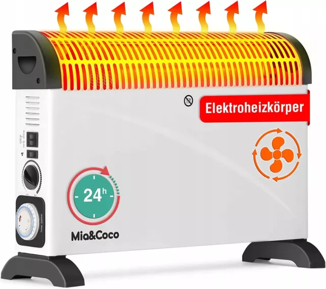 S20  Elektrischer Heizkörper MIA&COCO CH-2000BA 2000W