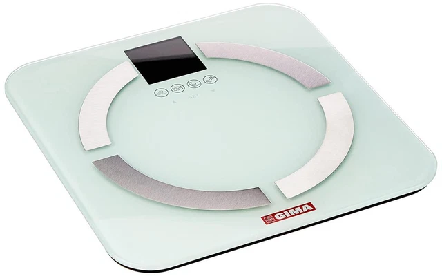 Libra de grasa corporal Gima 27088 LIBRA báscula multifunción báscula corporal hasta 150 kg blanca