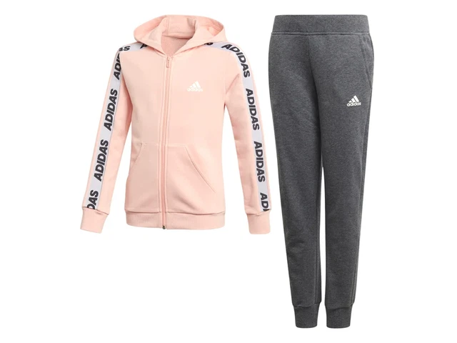 Adidas Tuta Ginnastica Junior  Ed4636  Yg Hood Cot Pink/White