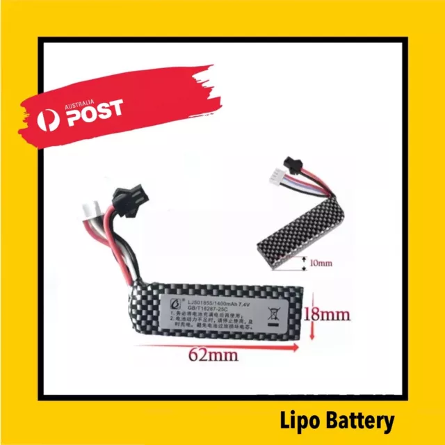 NEW 7.4V 1400mAH Rechargeable Lipo Battery