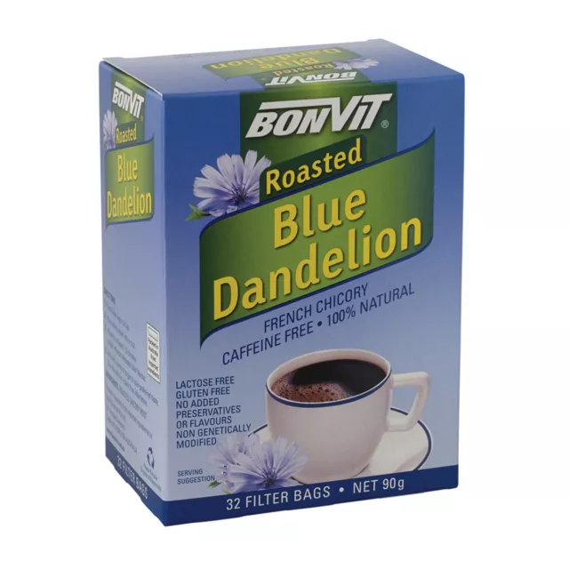 6 x 32 bags BONVIT Roasted Blue Dandelion French Chicory Tea ( 192 bags )