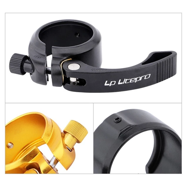 Collier De Serrage Pour Tige De Selle De Vélo - 31,8 Mm En Alliage D'Aluminium Noir - Fixation Rapide Pour VTT Et Vélo De Ville