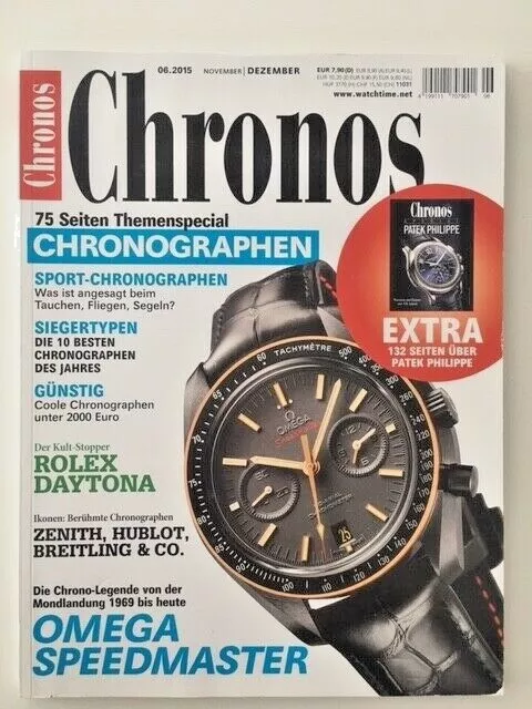 German watch magazin / Magazine allemand de montres CHRONOS 6/2015 CHRONOGRAPHES