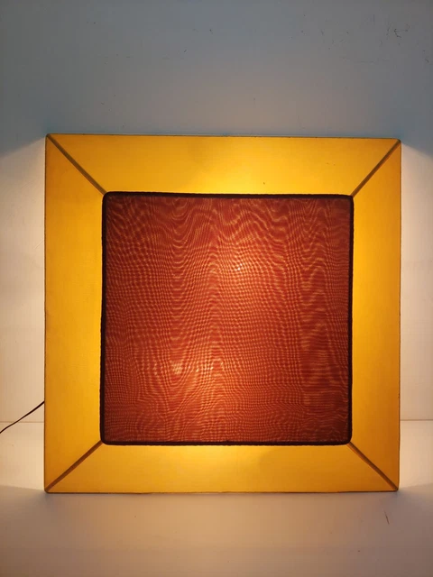 Grande Applique Seta Vintage Lampada Parete Anni 70