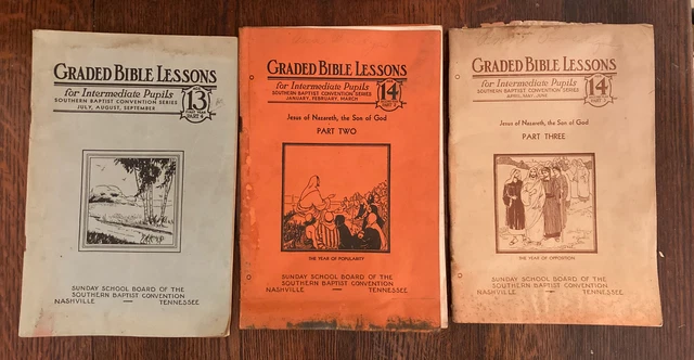 1930 S GRADED BIBLE Lessons Southern Baptist Convention Series Age 13 1930-s-graded-bible-lessons-southern-baptist-convention-series-age-13