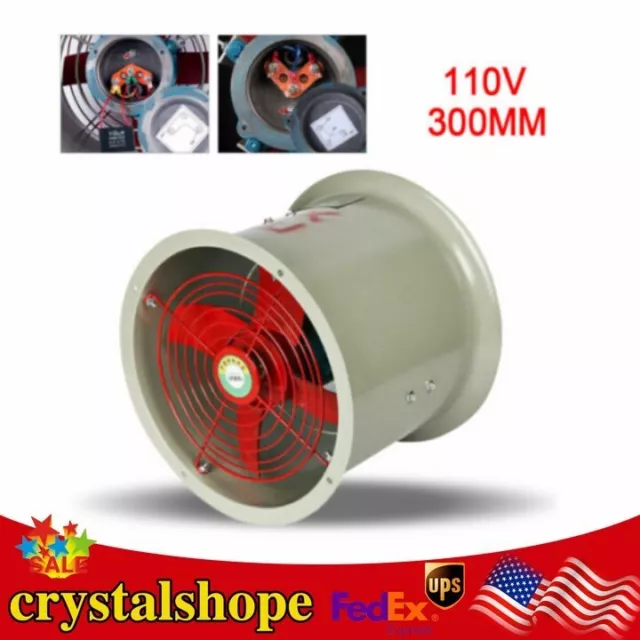 PIPE SPRAY BOOTH Paint Fumes Exhaust Fan Explosion-proof Axial Fan ...