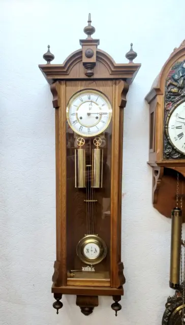 Vecchio grande orologio da parete, orologio viennese orologio a pendolo perfette condizioni!