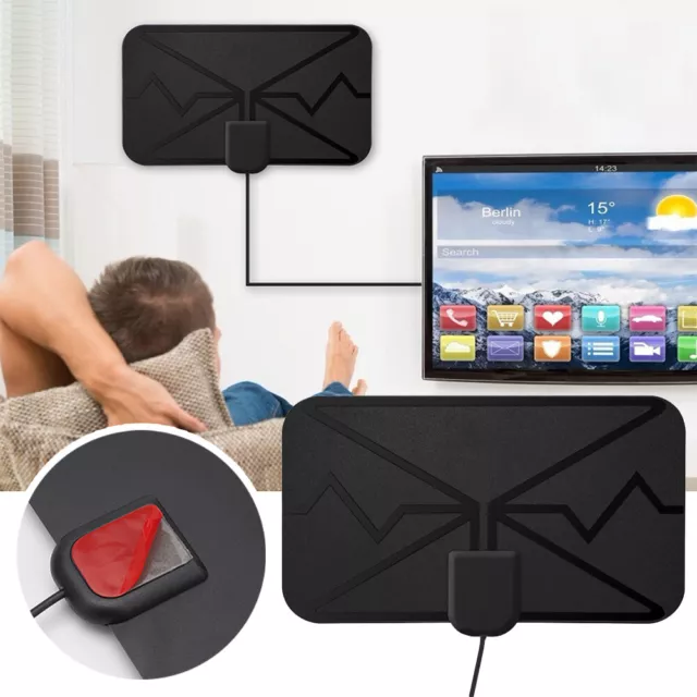 3600 Miles HD TV Antenna 4K 1080p Digital HDTV Aerial Signal Amplified Booster.