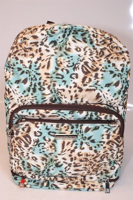 Samantha Brown NEW Collapsible Convertible Safari Fabric Backpack Womens Bag