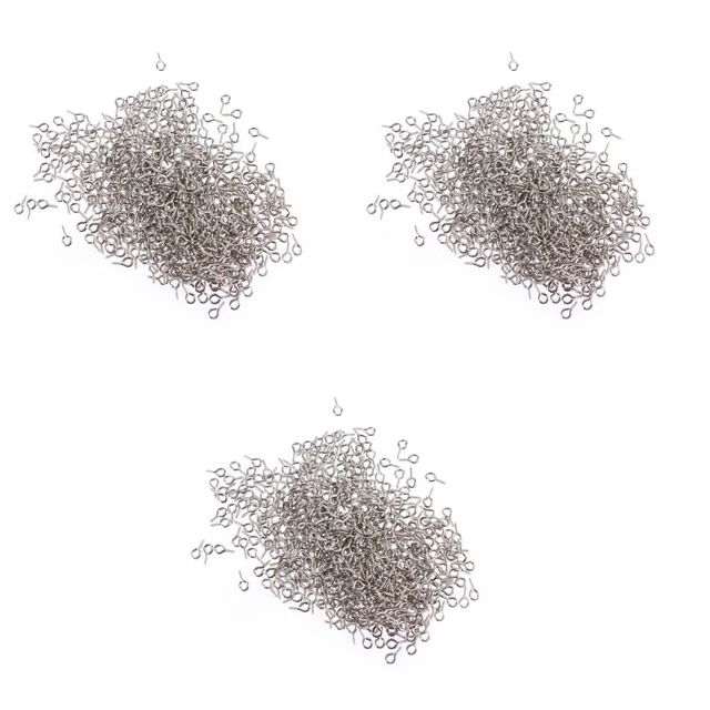 900 piezas tornillo para ojos tornillos para ojos uñas hágalo usted mismo joyería tornillo hágalo usted mismo joyería