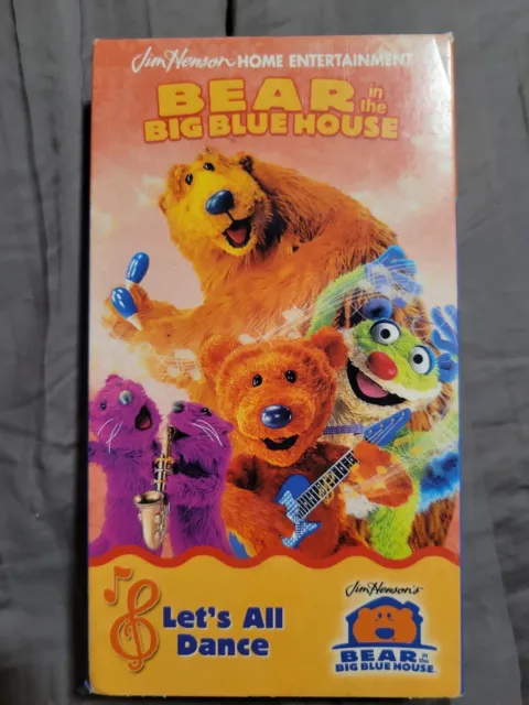 Nick Jr Bear Big Blue House Let’s All Dance Dancin’ Day Away VHS Video Tape V. 3
