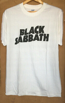 BLACK Sabbath GILDAN T-shirt CLASSIC Band T-shirt bianco nuovo mezzo