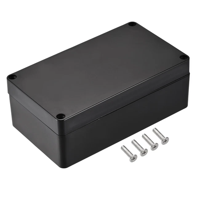 Waterproof socket ABS for electrical project black 158x90x60 mm