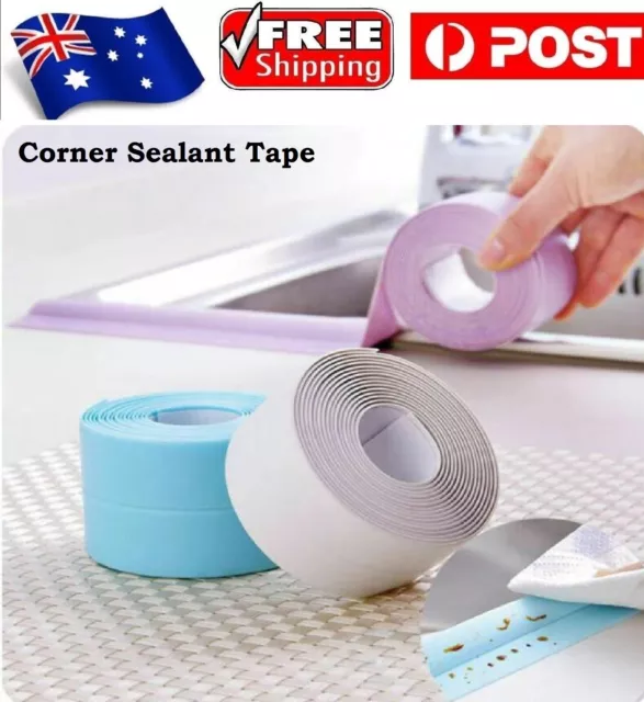 Self Adhesive Waterproof Sealant Caulk Strip Sealing Tape Kitchen Corner Bathtub