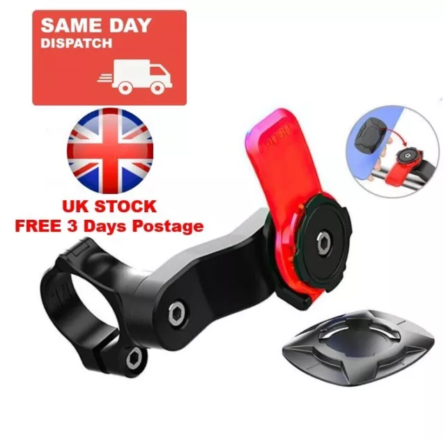 Motorcycle Quad-Lock Bike Twist Mountain Cycling Phone Rack Holder Device Set