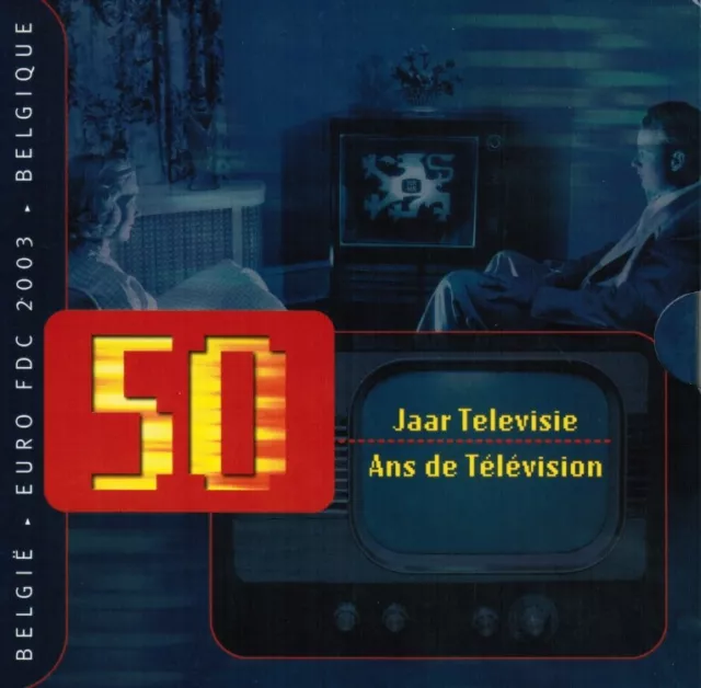 Belgien KMS Kursmünzensatz 2003 50 Jahre Fernsehen