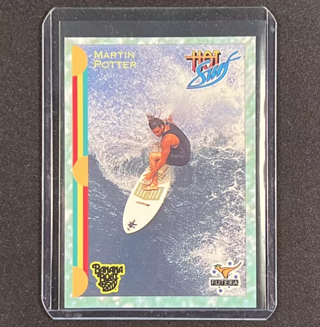 MARTIN POTTER 1993 Futera Hot Surf Surfing Rookie RC Card #6 Mint PSA