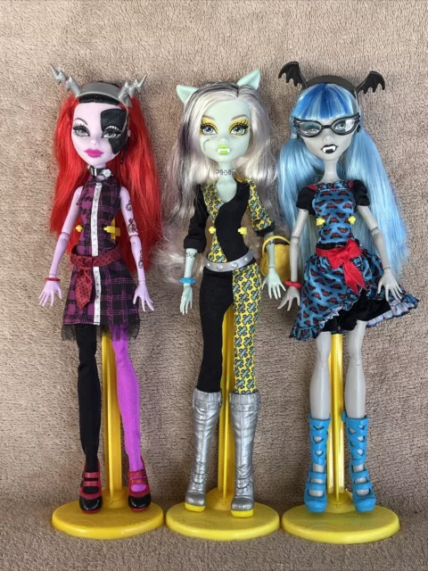 Monster High G1 dolls lot Creepateria & Frankie generation 1 Y2K ￼vintage