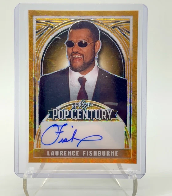 LAURENCE FISHBURNE 2024 LEAF Pop Century AUTO 1/1 GOLD AUTOGRAPH *RARE