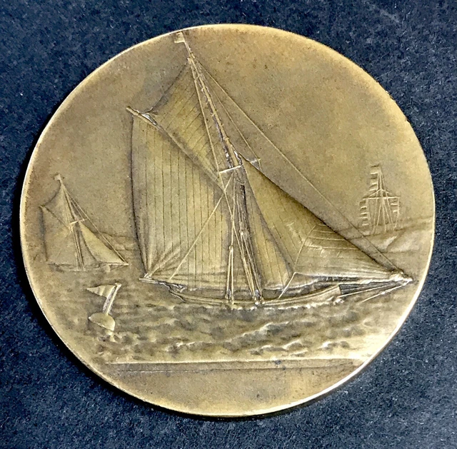 Médaille En Bronze Antique D'après L'antique Par M. Delannoy – Arthus Bertrand, XXe