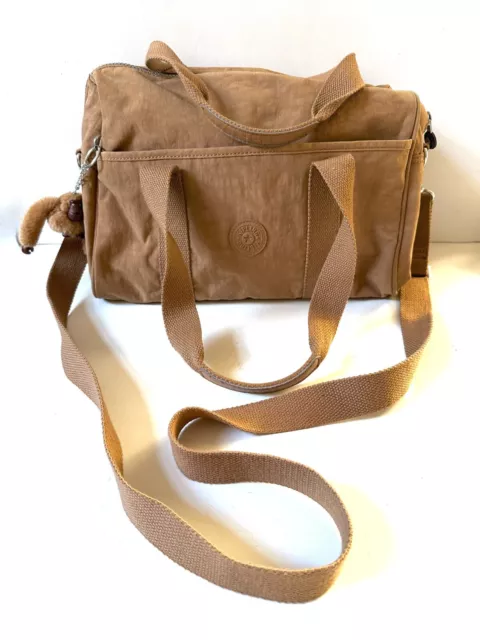 Fab! Ladies KIPLING & Monkey  Brown Medium Shoulder Bag Exc Condition