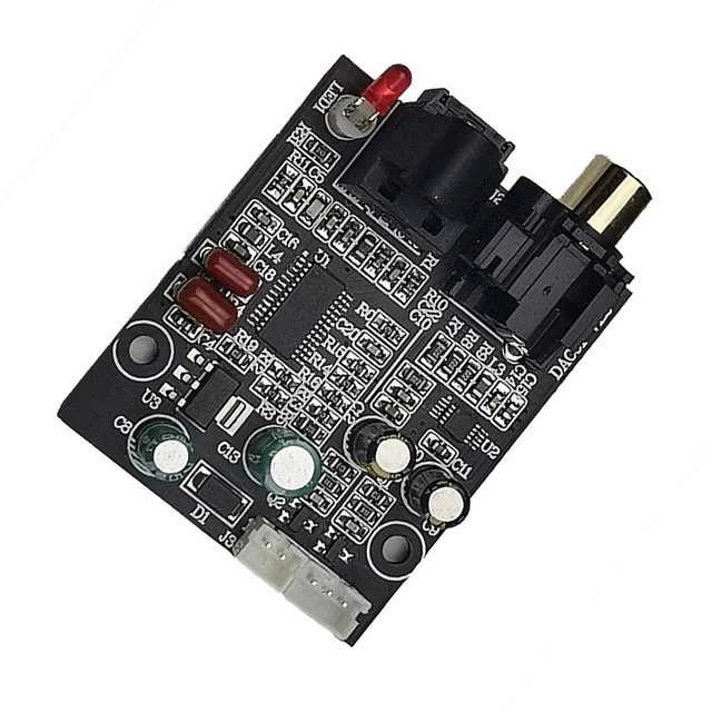 Decodificatore digitale 24 bit 192K fibra ottica scheda di decodifica