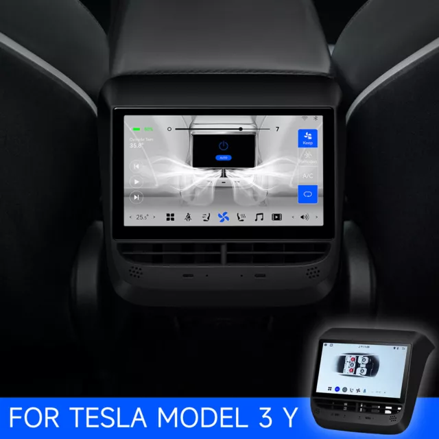 New Rear Seat LCD 7-Inch Touch Screen Entertainment System for Tesla Model 3 Y