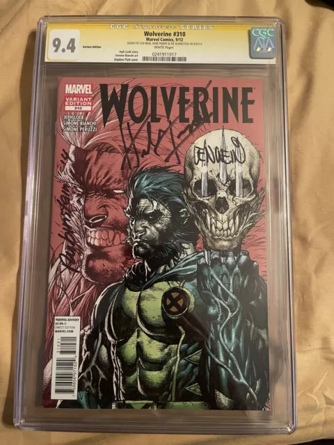 Wolverine #310 Cgc 9.4 Stephen Platt Rare Signed Wein, Trimpe, Rubinstein